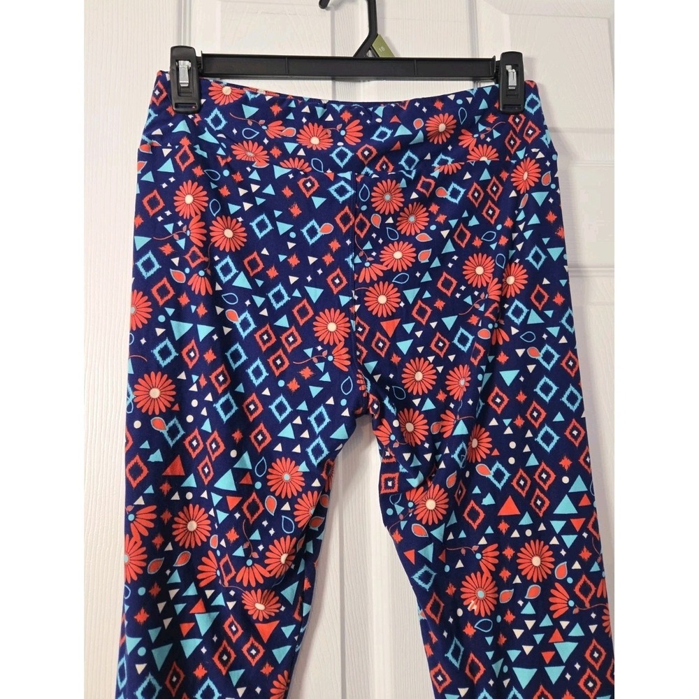 LuLaRoe One Size 2 Pair Mystery Leggings Multicolor - Picture 3 of 11